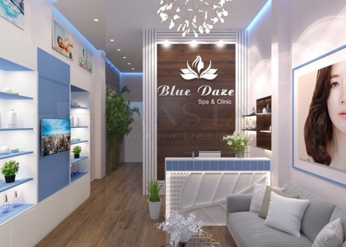 MÃN NHÃN VỚI MẪU THIẾT KẾ SPA BLUE DAZE - HÀ NỘI